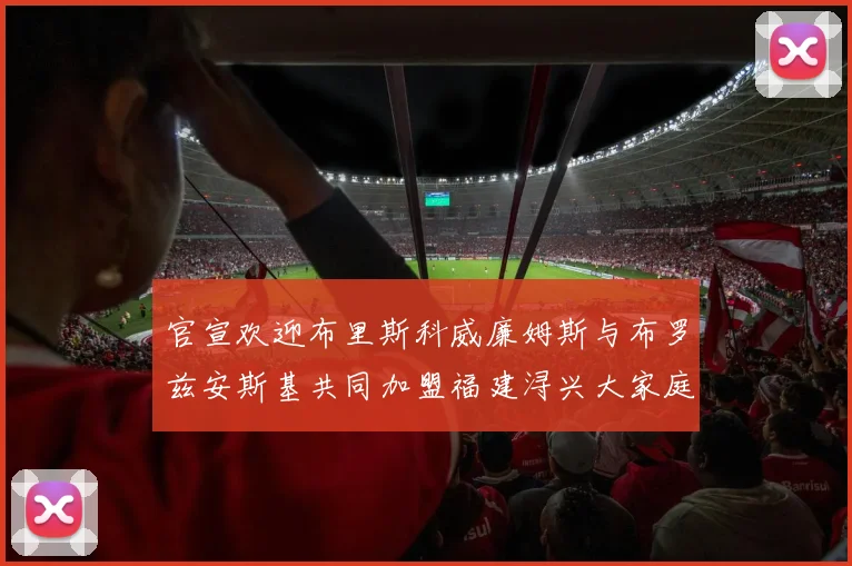 官宣欢迎布里斯科威廉姆斯与布罗兹安斯基共同加盟福建浔兴大家庭